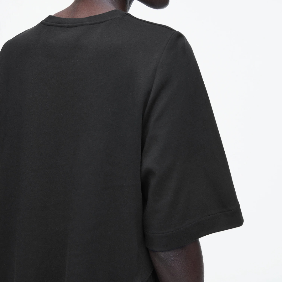 COS – Asymmetric Mini T-Shirt Dress Black