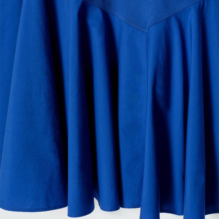 COS – Asymmetric Mini T-Shirt Dress Blue