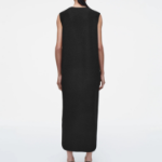 COS – Boiled Wool Midi Dress Black