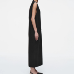 COS – Boiled Wool Midi Dress Black