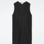 COS – Boiled Wool Midi Dress Black