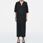 COS – Merino Wool Polo Dress Black
