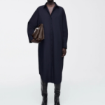 COS – Relaxed Cotton Shirt Dress Navy
