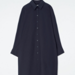 COS – Relaxed Cotton Shirt Dress Navy