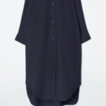 COS – Relaxed Cotton Shirt Dress Navy