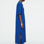 COS – Merino Wool Polo Dress Cobalt