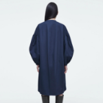 COS – Gathered Tie Detail Dress Navy