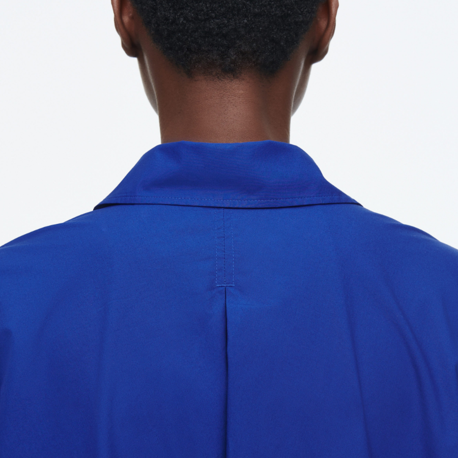 COS – Long Sleeve A-Line Shirt Dress Cobalt Blue