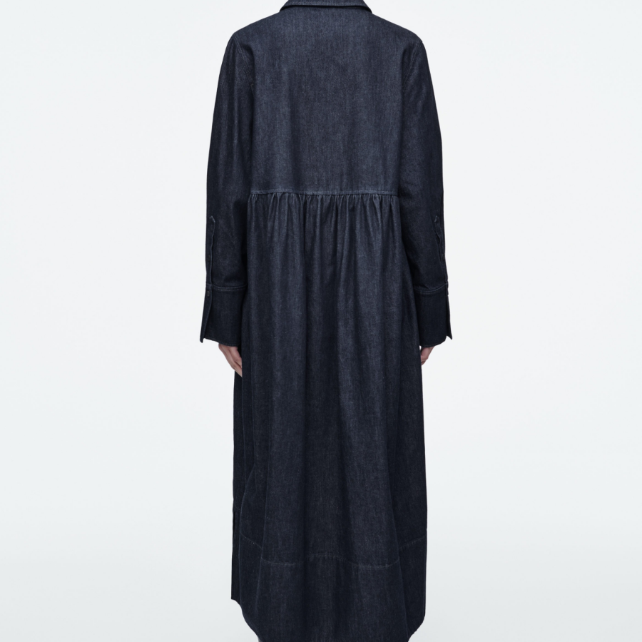 COS – Oversized Denim Shirt Dress Indigo