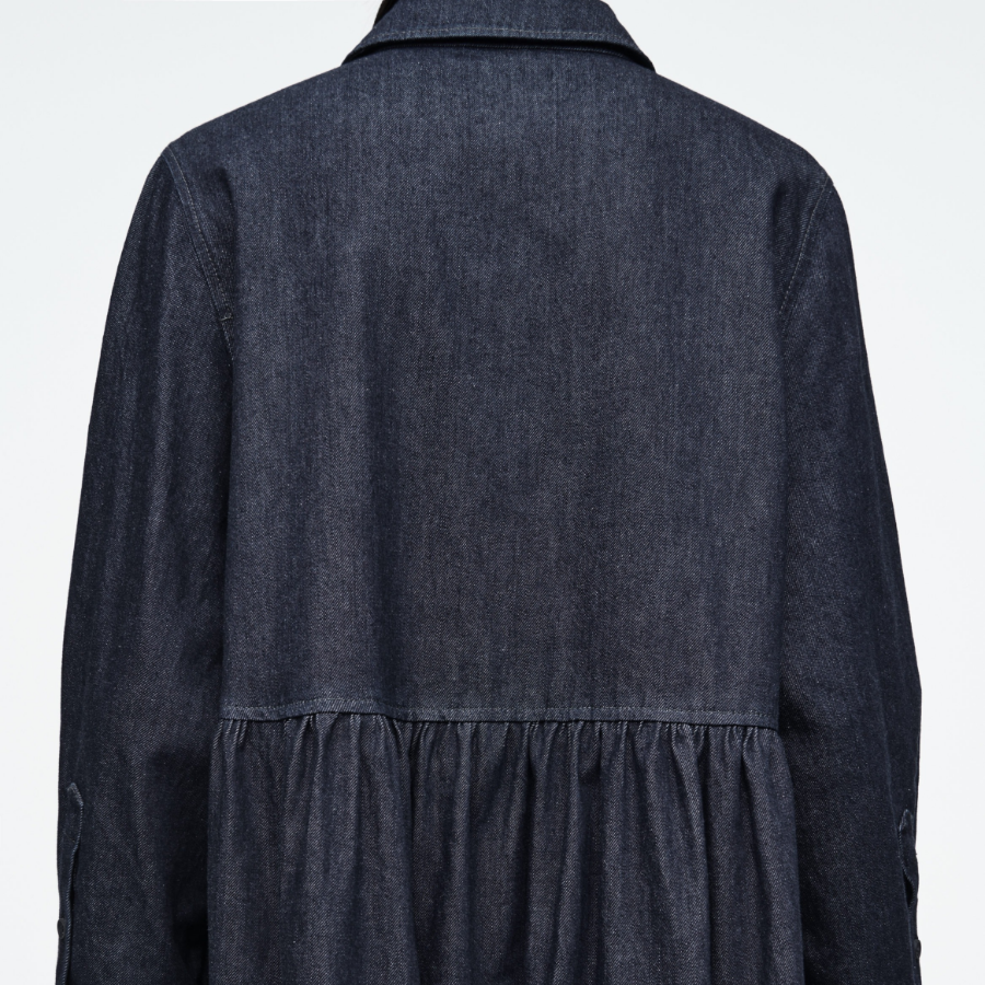 COS – Oversized Denim Shirt Dress Indigo
