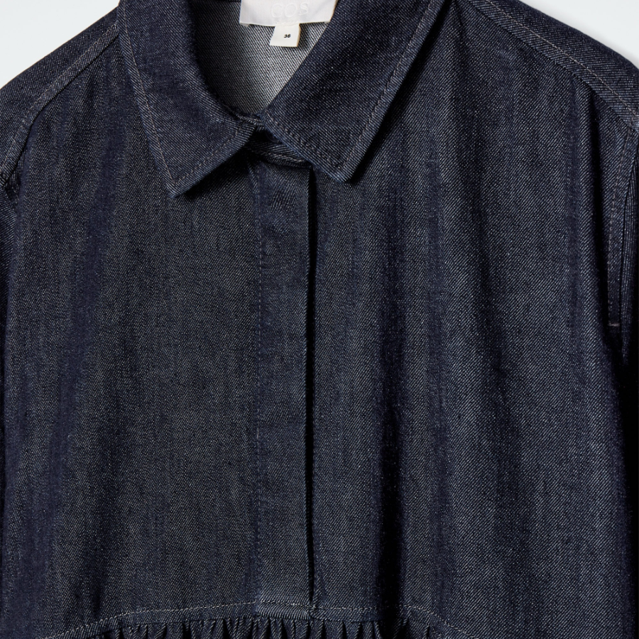COS – Oversized Denim Shirt Dress Indigo