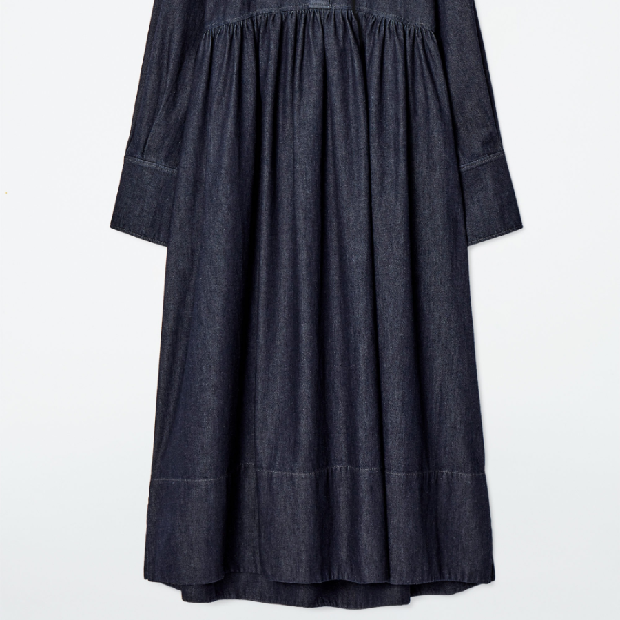 COS – Oversized Denim Shirt Dress Indigo