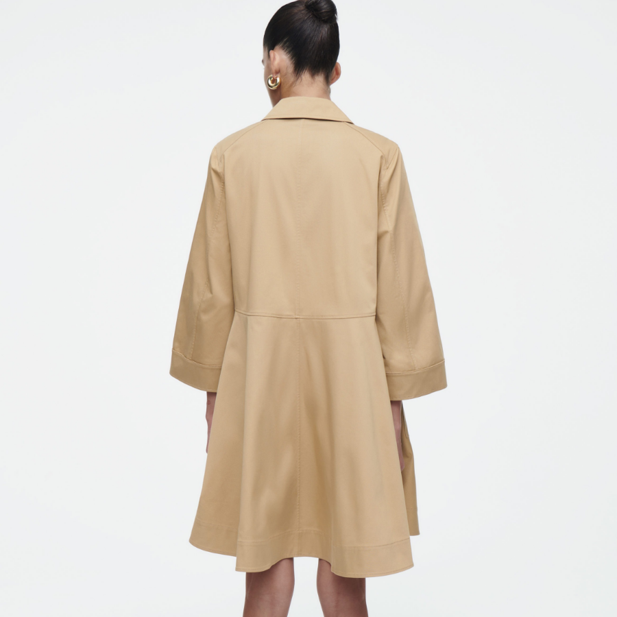 COS – Cotton Utility Shirt Dress Beige