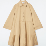 COS – Cotton Utility Shirt Dress Beige