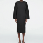 COS – Jersey Midi Column Dress Black