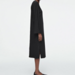 COS – Jersey Midi Column Dress Black