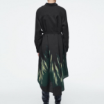 COS – Printed Belted Shirt Dress Black