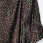 COS – Scarf Detail Printed Midi Dress Black