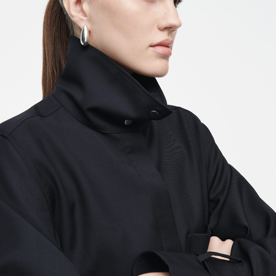 COS – Wool Shirt Dress Navy