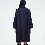 COS – A-Line Denim Mini Shirt Dress Dark Blue