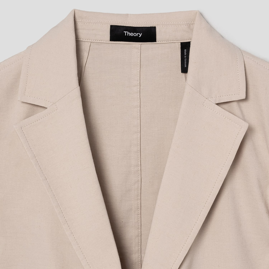 Theory Women Good Crunch Relaxed Patch Jacket - Straw