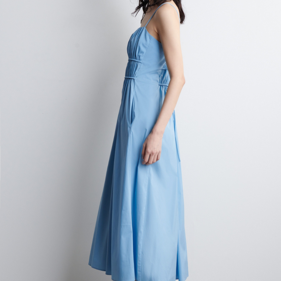 COS Gathered Cotton Midi Dress