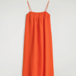 COS Pleated Linen Midi Dress