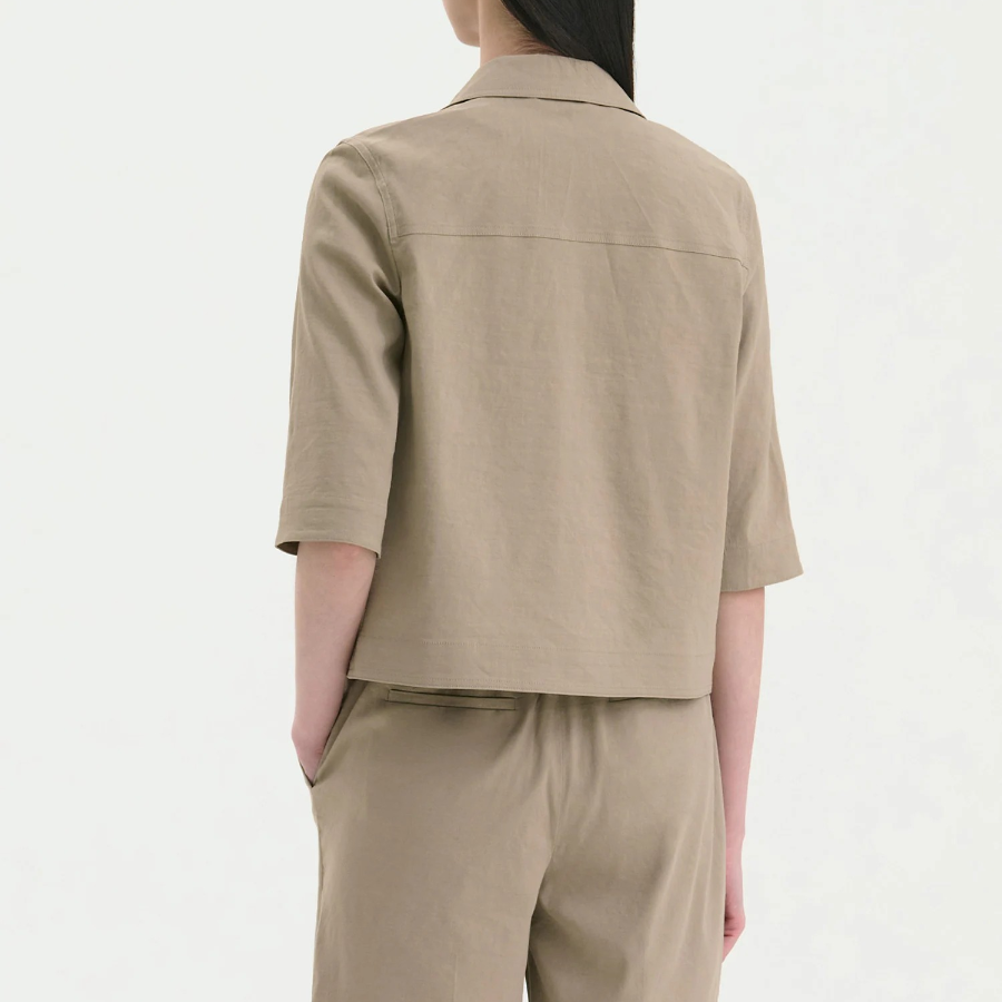 Theory Women Good Crunch Casual Jacket - Soft Taupe