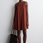 COS Cotton Jersey Mini Swing Dress