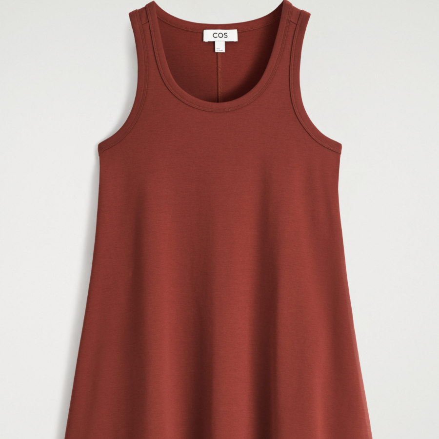 COS Cotton Jersey Mini Swing Dress