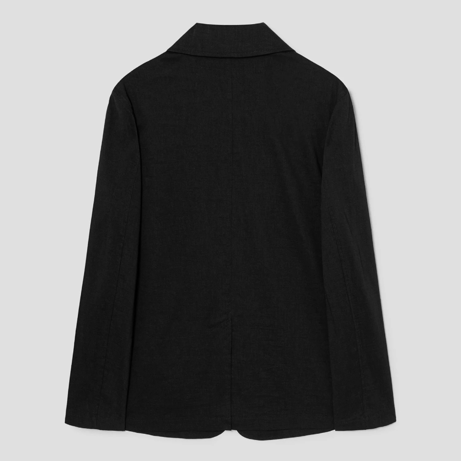 Theory Women Good Crunch Relaxed Patch Jacket - Black