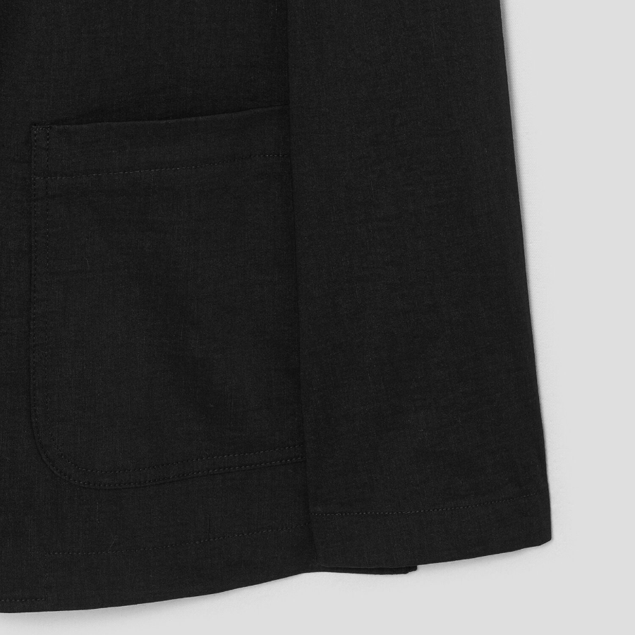 Theory Women Good Crunch Relaxed Patch Jacket - Black