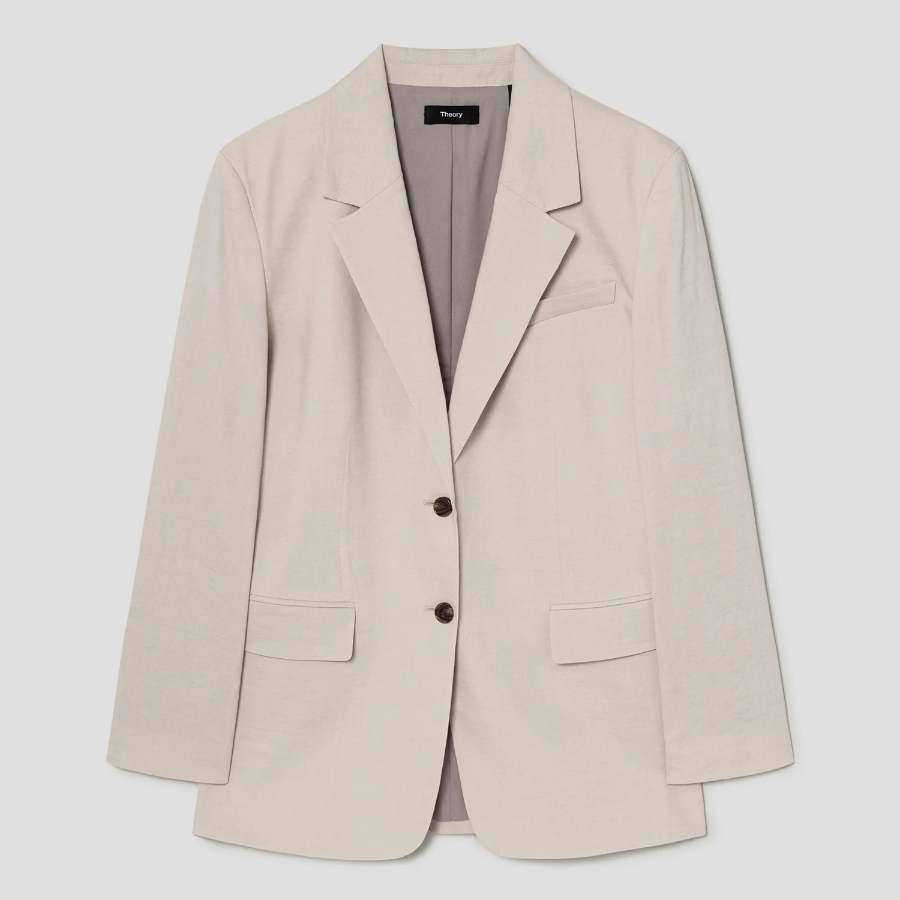 Theory Women Good Crunch Oversized Blazer - Straw