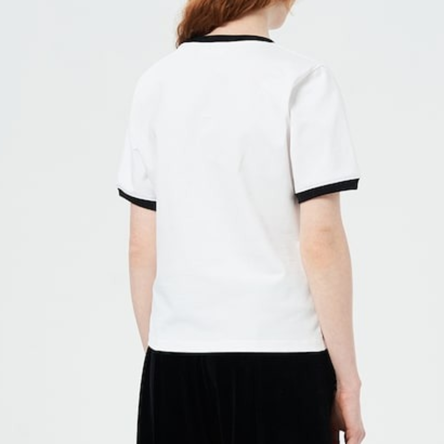 GANNI Heavy Cotton Small T-Shirt - White