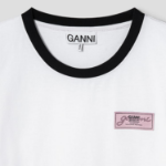 GANNI Heavy Cotton Small T-Shirt - White