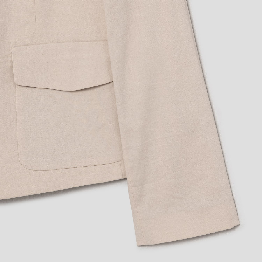 Theory Women Good Crunch Shrunken Pocket Jacket - Straw