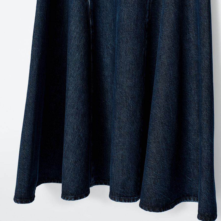 COS Drop Waist Denim Midi Dress