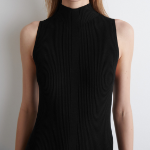 COS Pleated High-Neck Midi Dress