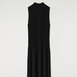 COS Pleated High-Neck Midi Dress