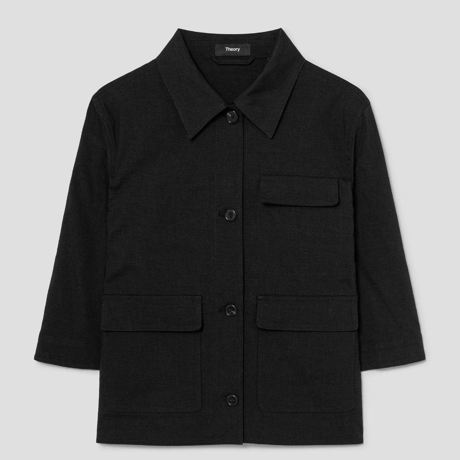 Theory Women Good Crunch Casual Jacket - Black