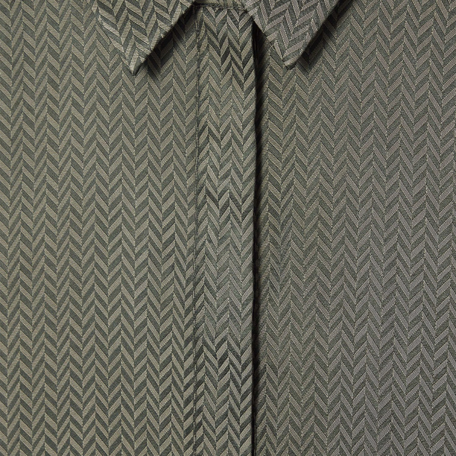 COS Herringbone Maxi Shirt Dress