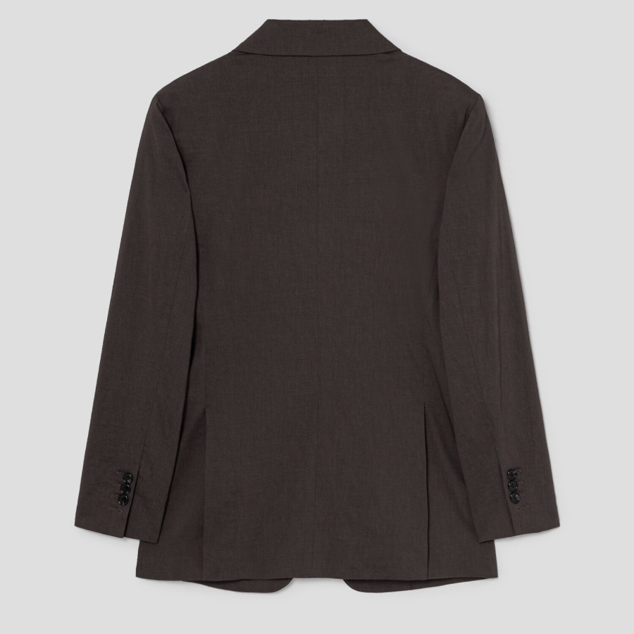 Theory Women Good Crunch Oversized Blazer - Coffee