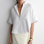 COS Boxy Short-Sleeve Linen Shirt