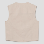Theory Women Good Crunch Trucker Vest - Straw