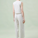 Theory Women Good Crunch Trucker Vest - Straw