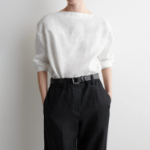 COS Tie-Detail Linen Blouse
