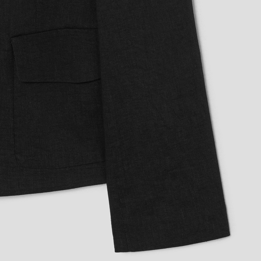 Theory Women Good Crunch Shrunken Pocket Jacket - Black