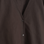 COS V-Neck Linen-Cotton Shirt