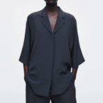 COS Camp Collar Silk Shirt