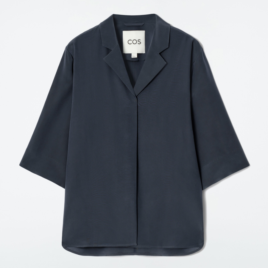 COS Camp Collar Silk Shirt